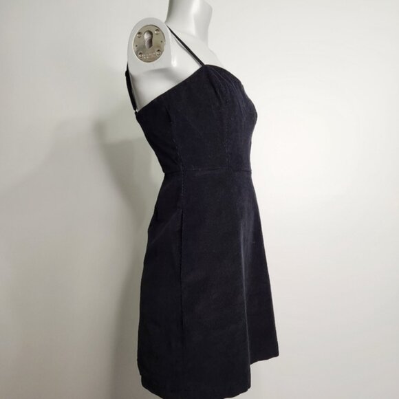Aritzia Wilfred Isabella Black Corduroy Mini Dress Size 4 - Picture 10 of 16